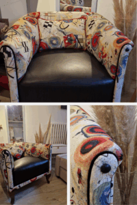 fauteuil tonneau sylvie